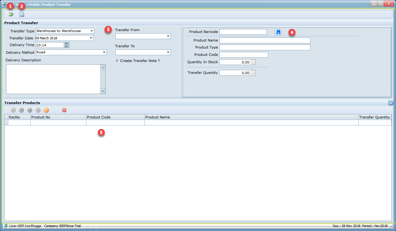 Product Transfer