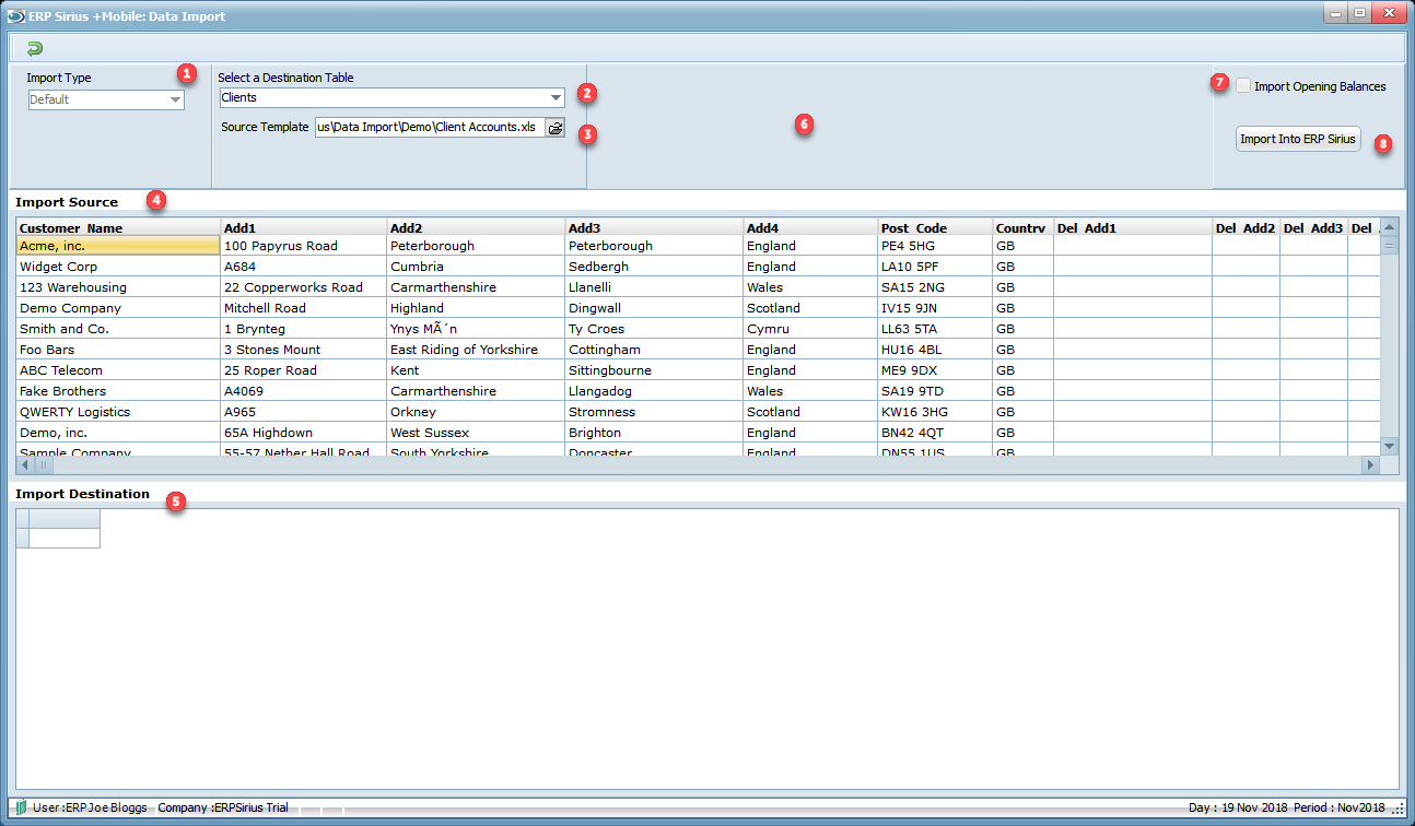 Data Import