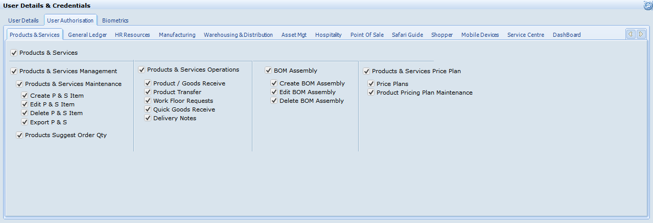 ERP Users Auth