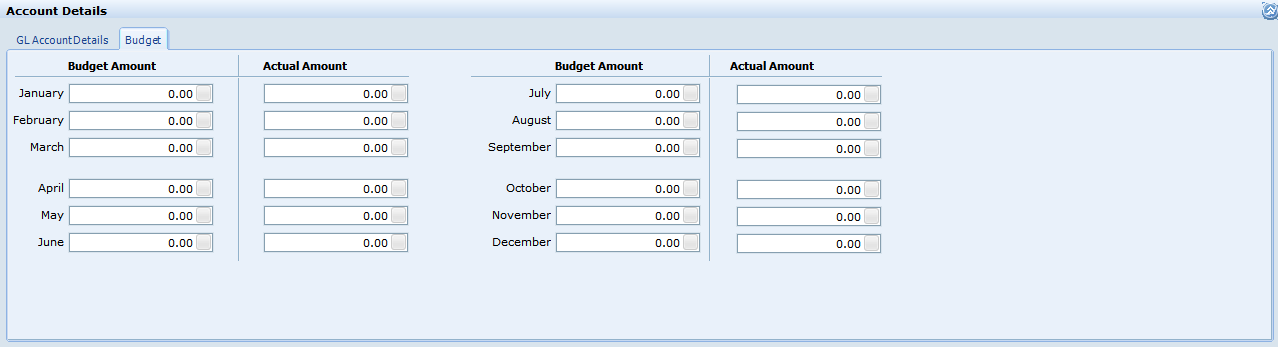 COA-Budget Details