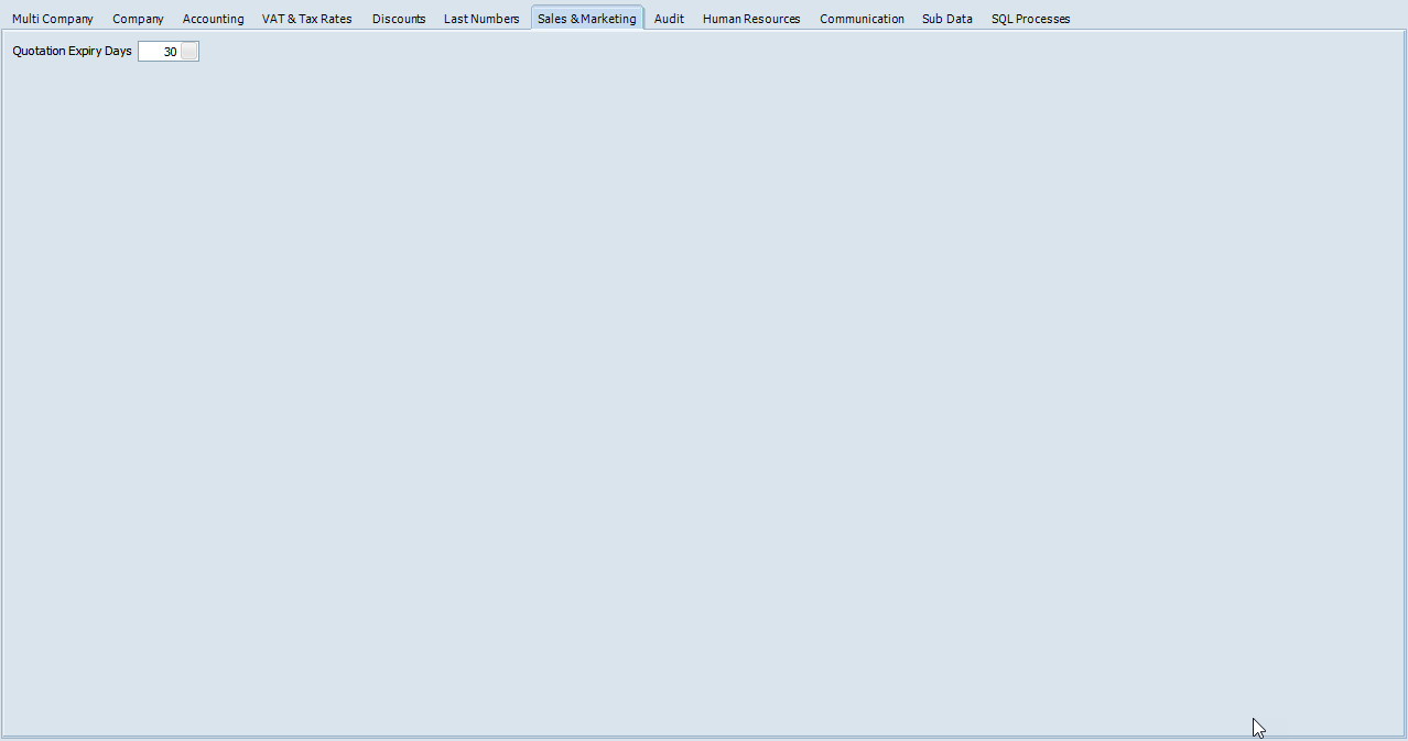 ERP Settings-SNM