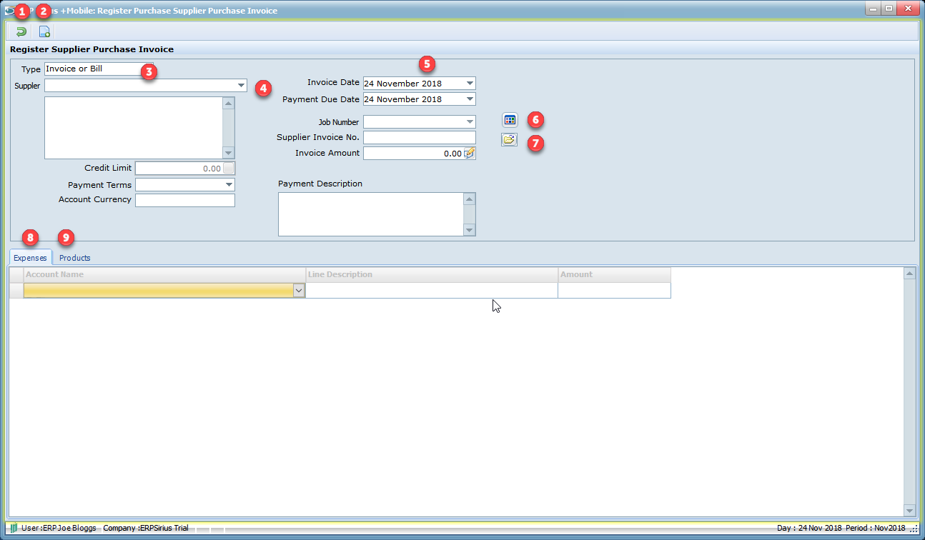 RegisterSupplierPurchaseInvoice